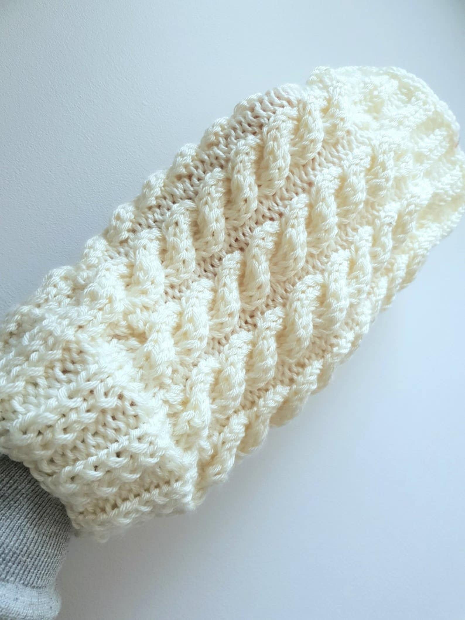 Knit accessory pattern / hand muff knit pattern / pattern for Etsy
