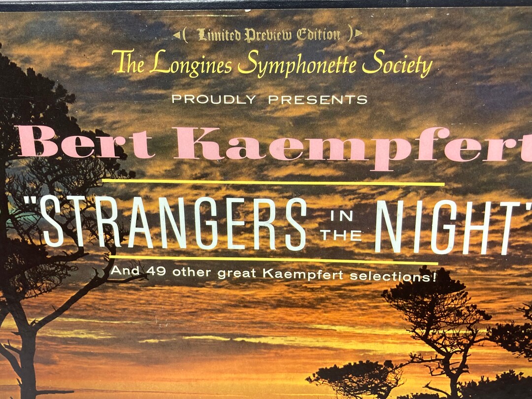 Vintage Bert Kaempfert Strangers in the Night Label Longines Etsy Vintage Bert Kaempfert Strangers in the Night Label Longines Etsy