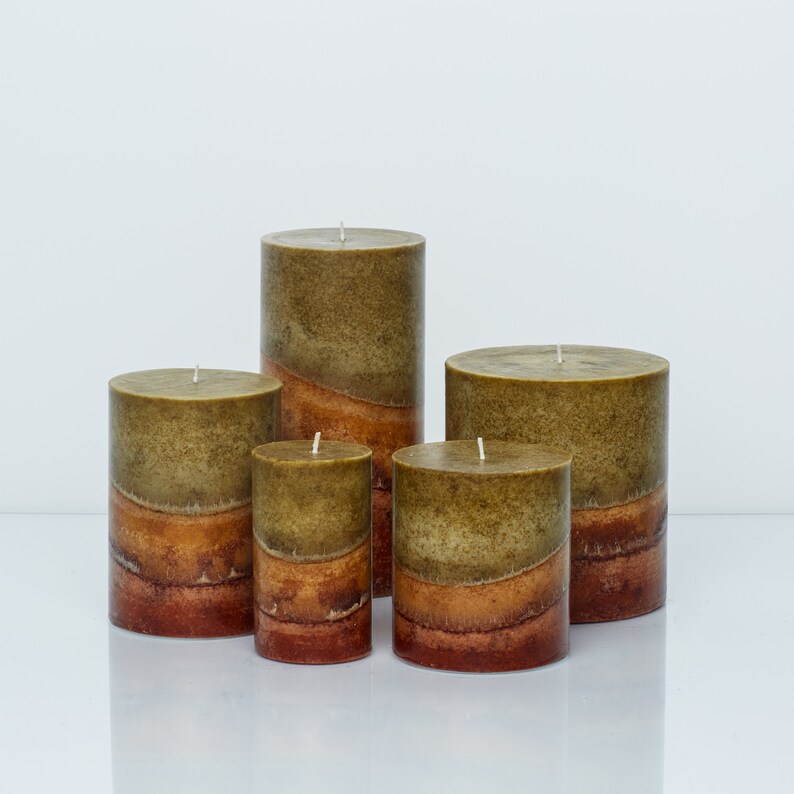 Wicks n More Amish Harvest HandCrafted Pillar Candle Etsy