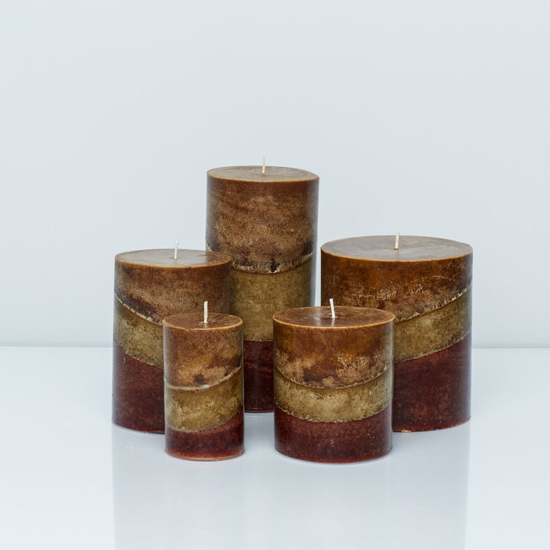Wicks N More Spice Gourmet Scented Handcrafted Pillar Candle Etsy