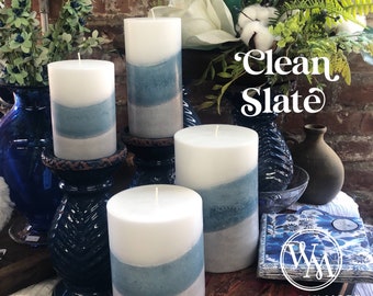 Wicks n More Clean Slate Hand-Crafted Pillar Candle