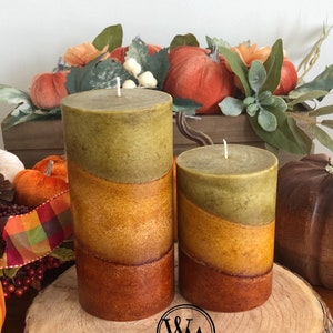 Wicks n More Amish Harvest Hand-Crafted Pillar Candle