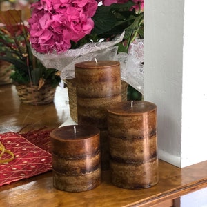 Wicks n More Sweet Earth Scented Hand-Crafted Pillar Candle