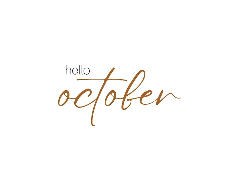October Printable Weekly Calendar Simple Calendar Clean Etsy October printable weekly calendar simple calendar clean etsy