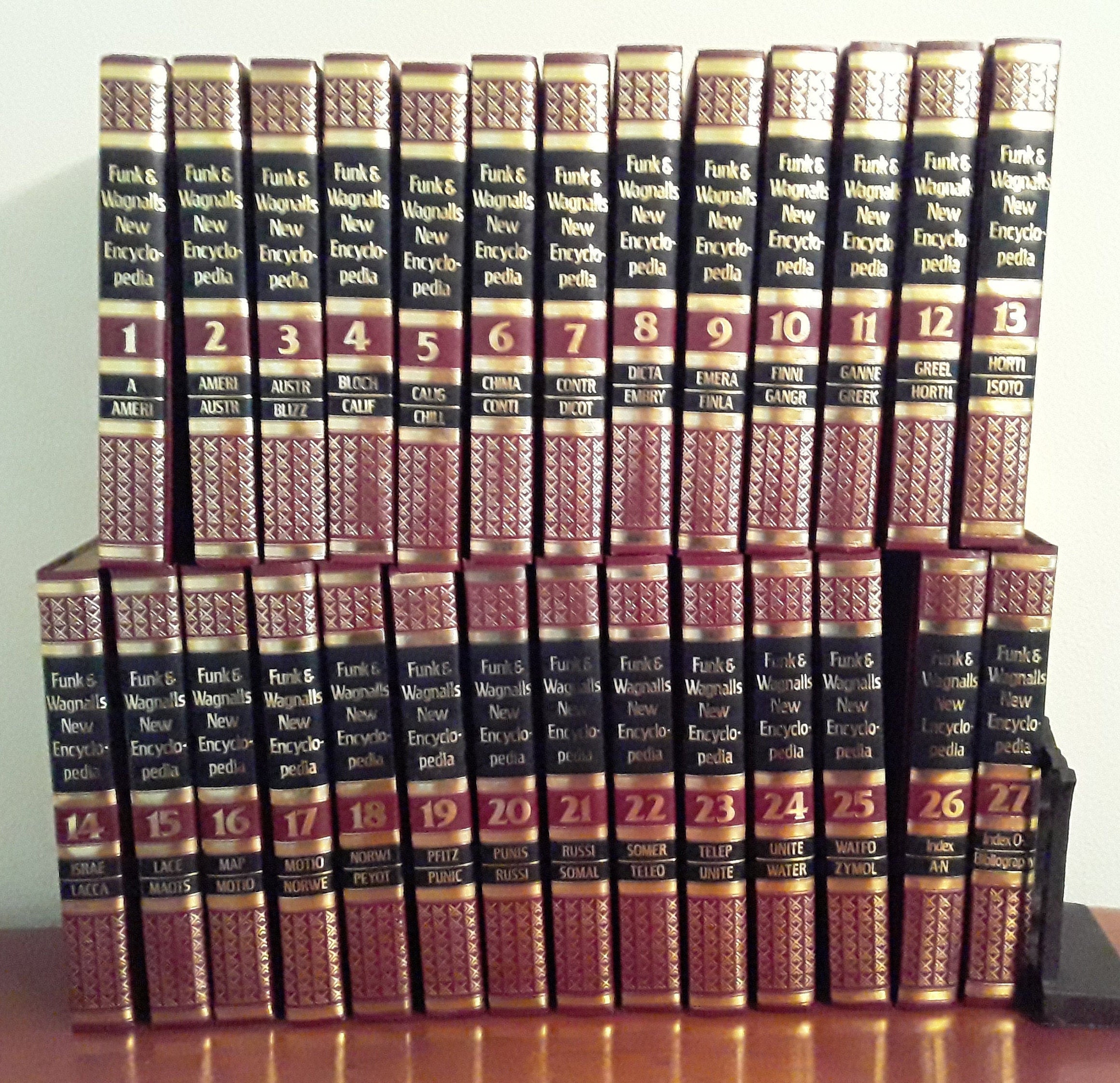 Vintage 1979 Funk and Wagnalls Encyclopedia Set of 27 | Etsy