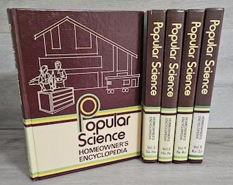 Popular Science Homeowners Encyclopedia Complete Set of 5 Books, 1974 Edition