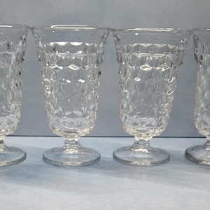 Fostoria AMERICAN CLEAR Set of (4) 5 oz. Juice Glasses with Flared Rim