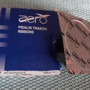 Vintage Aero Typewriter Ribbon Spool Black Color-13mm-GB:1001 FN-Universal Ink ribbon for most OLYMPIA typewriters(Continental,Erica,Adler.)