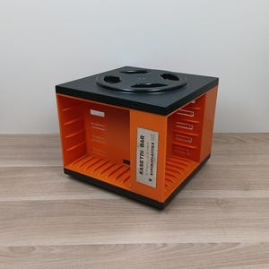 Zabytkowy stojak na kasety audio - Uchwyt na kasety audio - Obrotowe pudełko do przechowywania kaset - Zabytkowy stojak na karuzelę kasetową