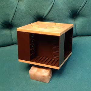 Vintage Cassette Bar for audio cassettes-Audio Cassette Tape Holder-Rotating Cassette Storage Box-Vintage cassette carousel  stand