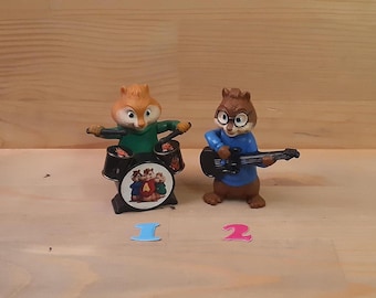 McDonald’s Happy Meal-Vintage Toys Alvin and the Chipmunks-You Pick-No sound-Simon with guitar-Theodore Toy-Collectible Mcdonalds Toys