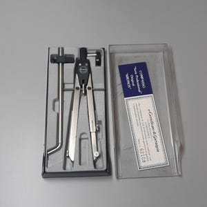Vintage KRONOS Professional Compass Set in Box – Drafting Tool from 1990s - Vintage Geometry Instrument – Made in Italy