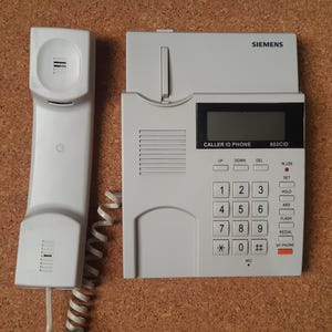 SIEMENS Euroset 802CID-Caller ID Phone-Vintage Siemens Telephone-working