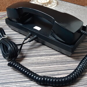 Vintage Telephone ISKRA-Continental-Desk phone-Retro home office desk decor-1970s-Antique Red rotary dial telephone image 2