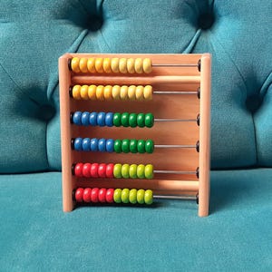 Vintage hölzerne lern-Abakus-Retro Holz Taschenrechner-Vorschule Zählen Spielzeug-Retro Calculus Werkzeug-Old School Werkzeug für Kinder