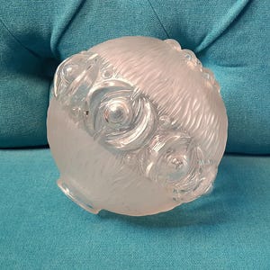 Mid Century glass lampshade-Vintage bubble light fixture-Rare Old light glass shade-Lampshade for Table Lamp-Lamp Shade for Pendant Light