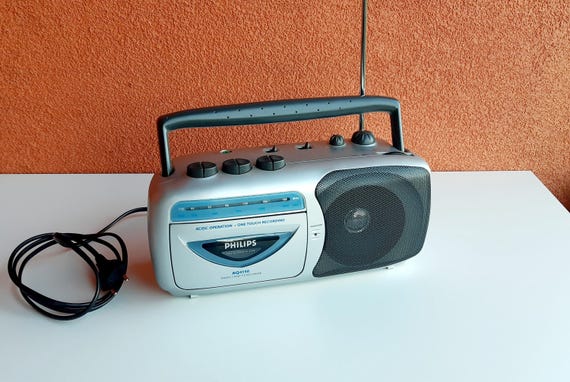 Vintage Philips AQ4150 Radio Cassette Recorder - Portable Boombox