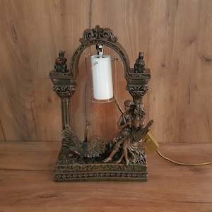 Art Deco Handmade Table Lamp-Vintage Antique style Desk lamp-One of a kind and Unique Decorative lamp