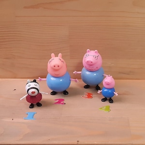 Peppa Pig Figurines- You Pick- Peppa Pig Friends-Peppa Pig Zoe Zebra-Pig Daddy-Peppa Pig Mummy- Collectible Peppa Toys
