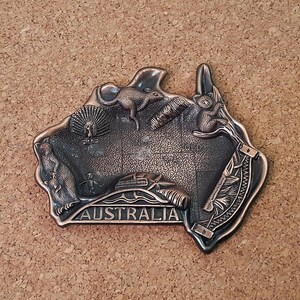 Vintage samlarobjekt i koppar - sällsynt handgjord askkopp med australisk symbol - vintage bardekor för cigarrfantaster - 6 tum - 1980-tal