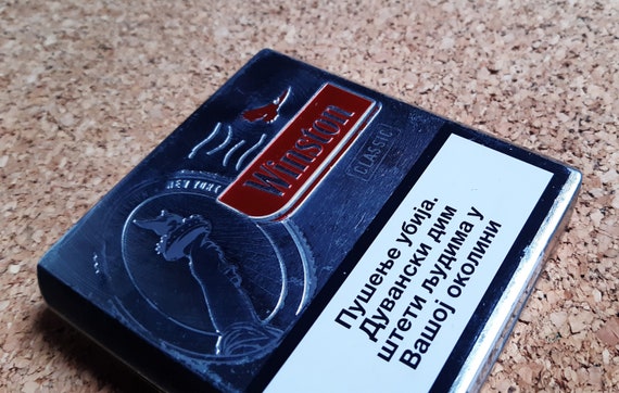 WINSTON Statue of Liberty-vintage Metal Cigarette