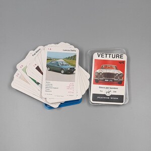 Juego de cartas de coches clásicos Vetture – Piatnik n.° 298 - Baraja de coches clásicos - Juego coleccionable retro - Fabricado en Austria - Naipes coleccionables raros