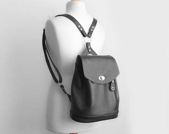big black faux leather backpack Ardene Women's in | Polyester/Faux Leather Gregory Acadia hiking backpack Color:Elemental Pink/Elemental Pink/Black Handcrafted Leather Crossbody Bag The carefully chosen details