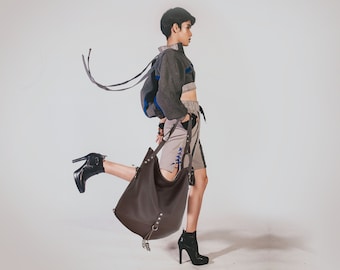 Brown Leather Hobo Bag: Large Slouchy Everyday Handbag