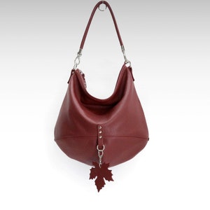 Furla Large Luna Shoulder Leather Hobo Bag