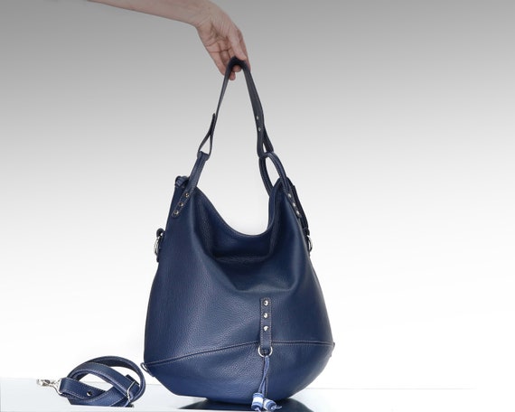 Large leather crossbody hobo bag sale