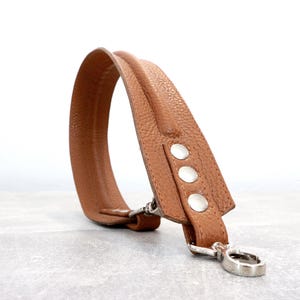 Leather shoulder strap