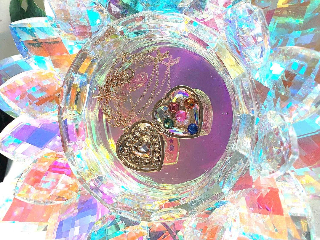 Sailor Moon Brooch Inspired GEM Locket - Etsy