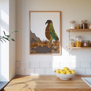 Kea / Kea Birds/ Wall Art / New Zealand Birds / Art print / A4, A3 / Wall Art