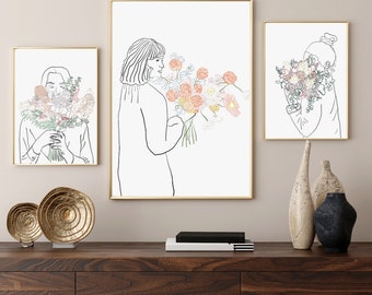 Dreaming in colours, floral art work, floral dried flowers art prints
