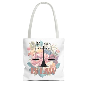 Women in Law Floral Tote Bag