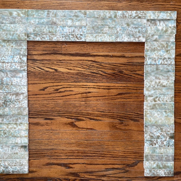 Beautiful FULL fireplace surround, antique fireplace tiles, Victorian tiles, encaustic tiles, fireplace mantel tiles, hearth tiles, old tile