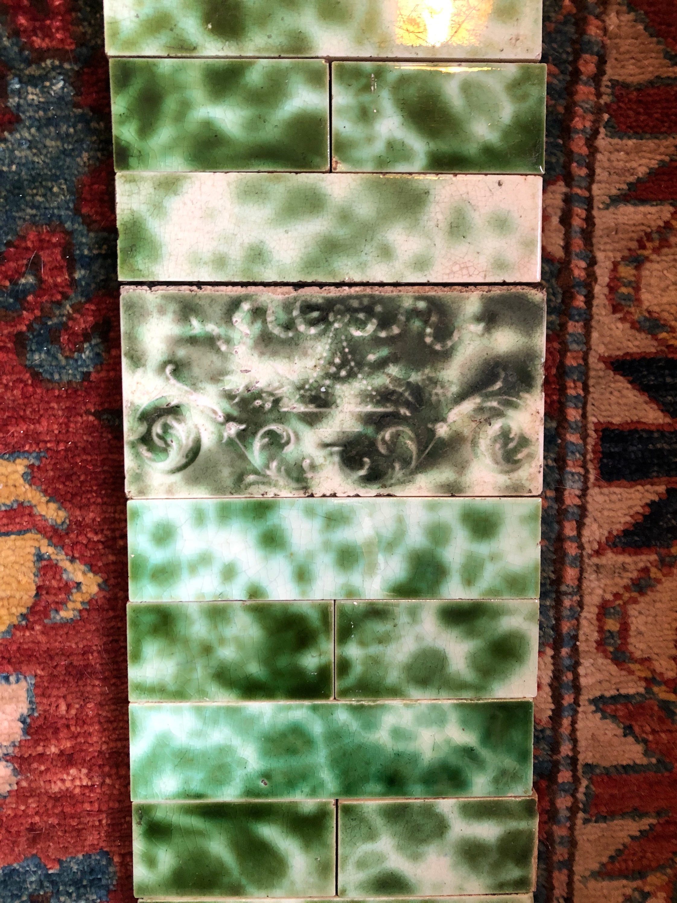 Full set Victorian Fireplace tile surround Victorian Etsy