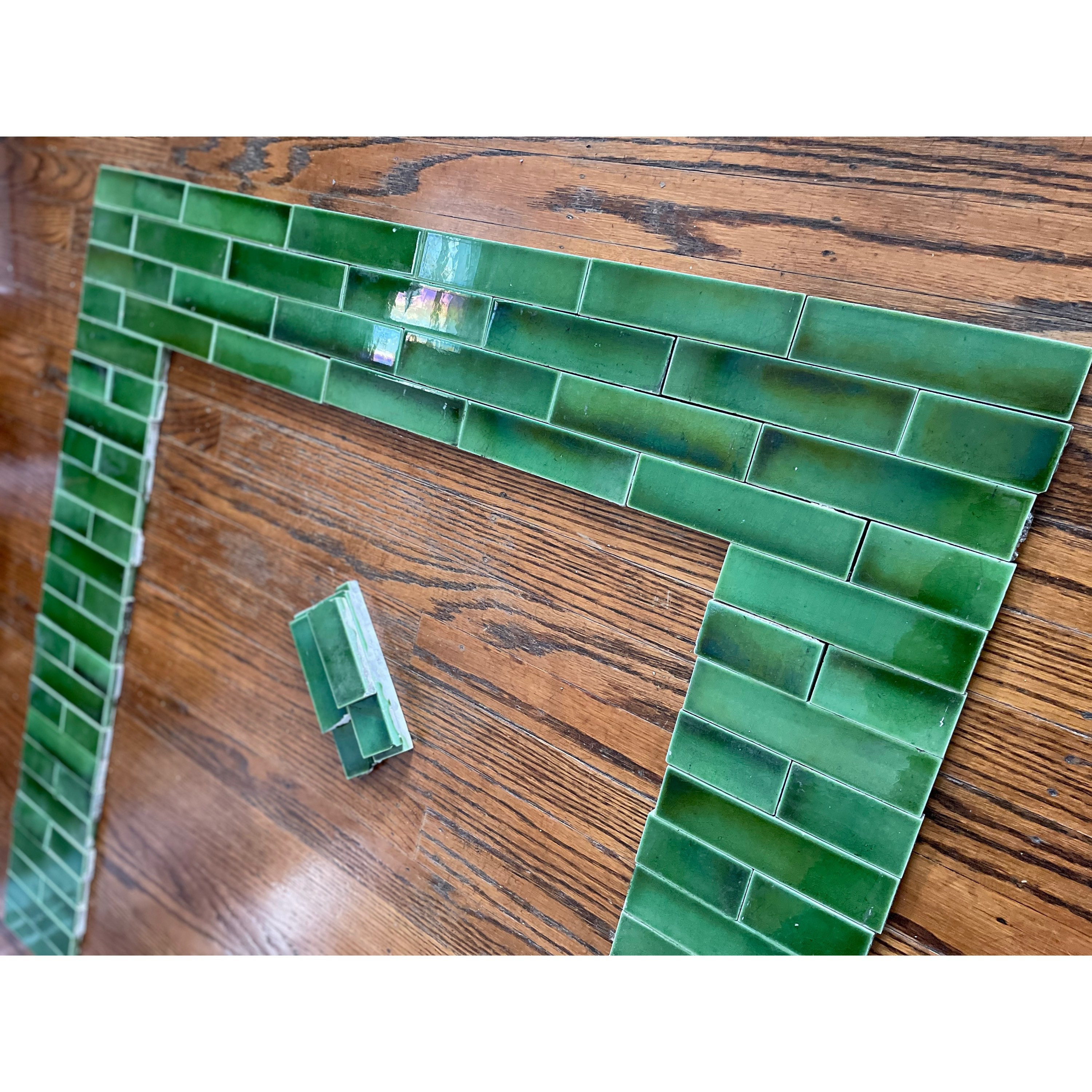 Emerald Green Victorian Tile Fireplace Surround PT & Etsy