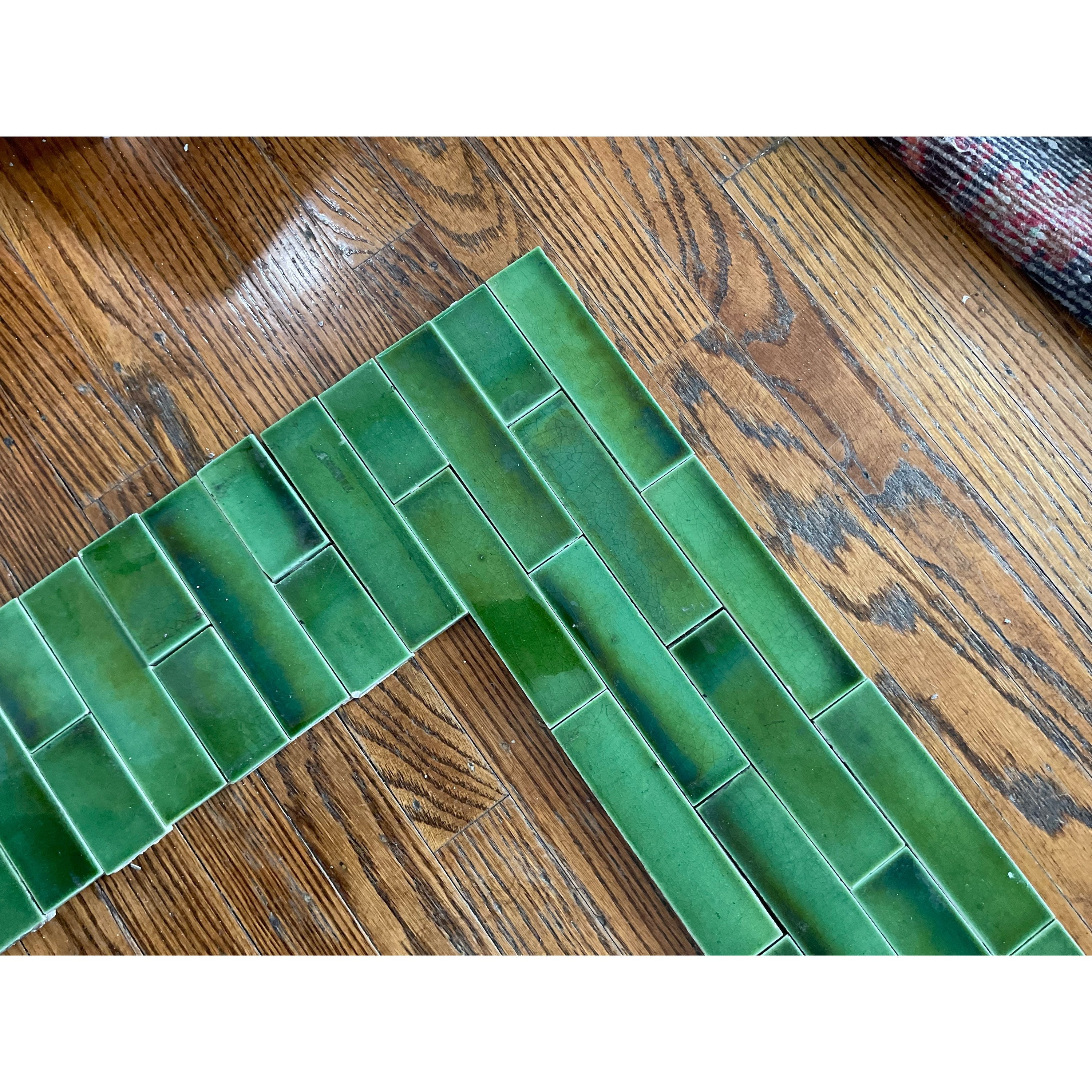 Emerald Green Victorian Tile Fireplace Surround PT & Etsy