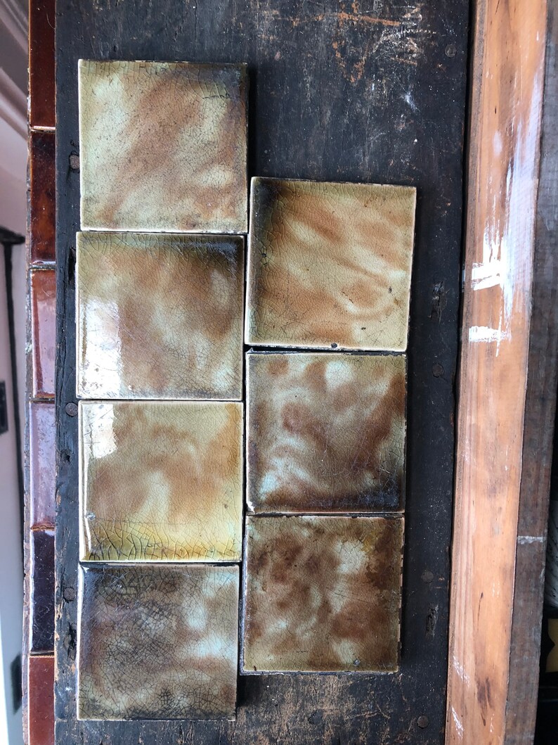 Seven victorian tiles Hamilton Tile works Antique tiles Etsy