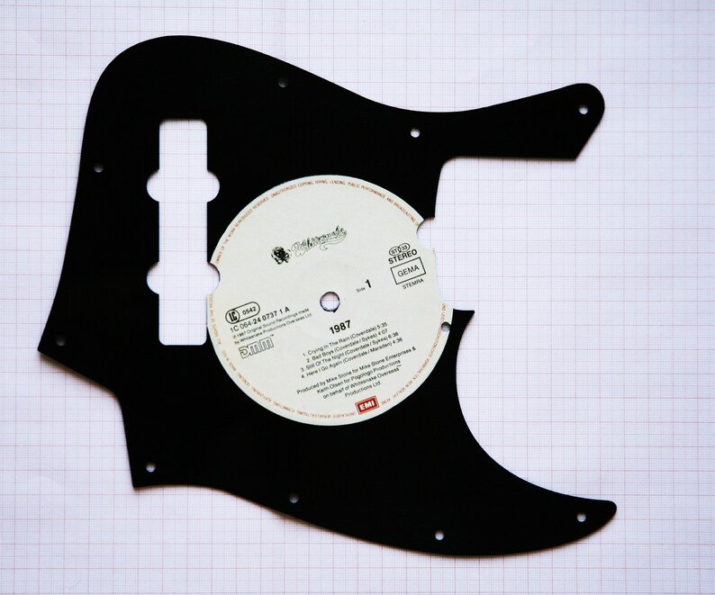 Pickguard for Fender Jazz Bass From a Vinyl Record Etsy