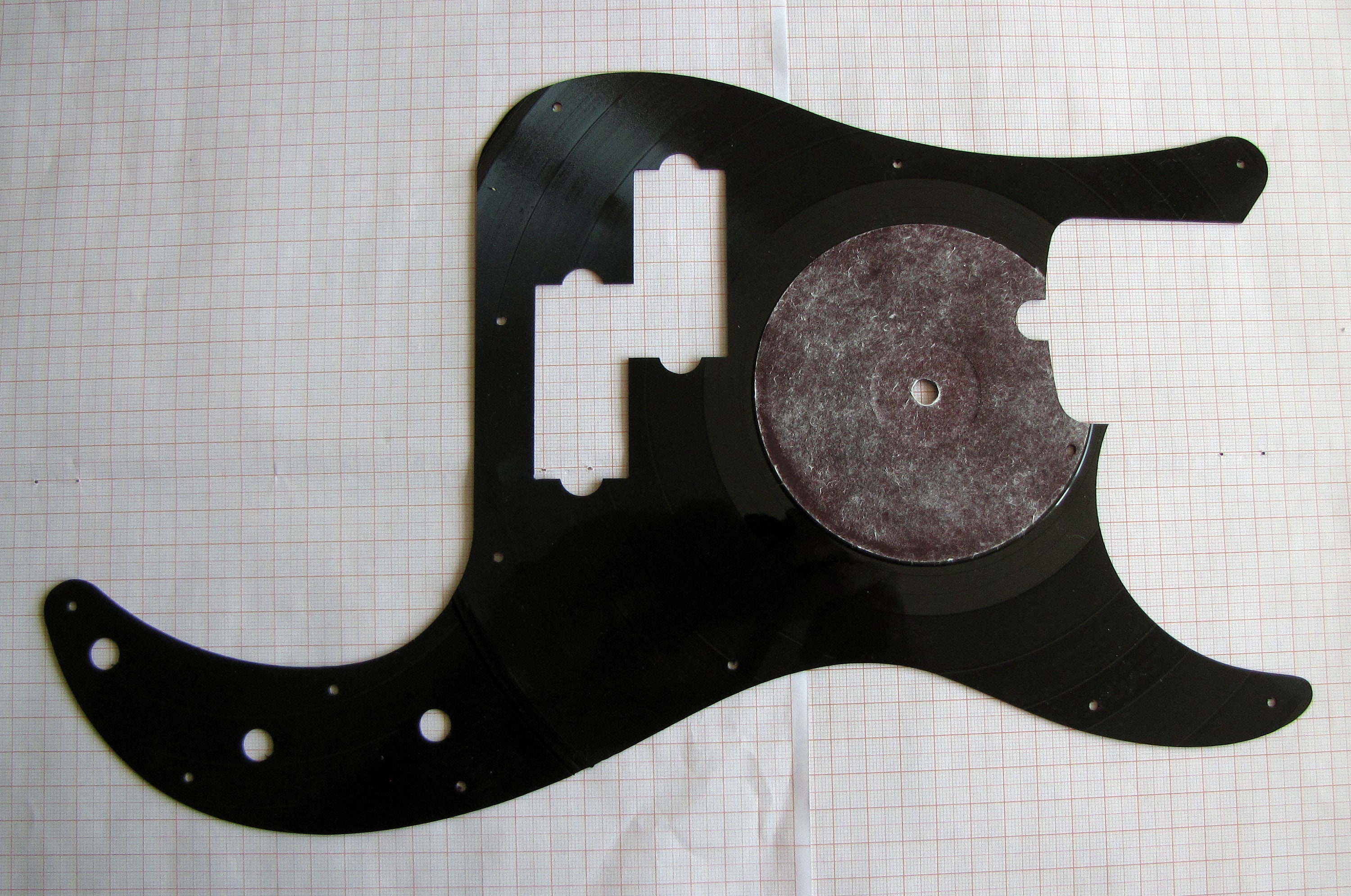 Pickguard for Fender Precision Bass from a vinyl record Etsy