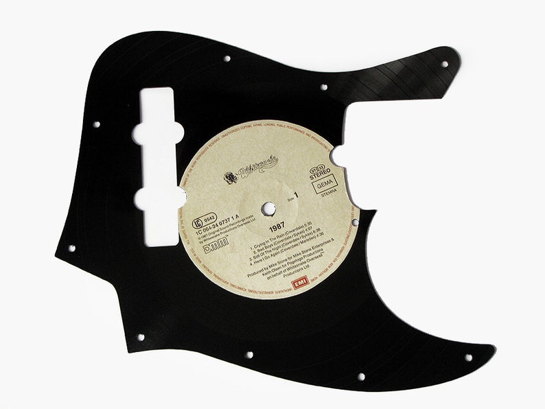 Pickguard for Fender Jazz Bass From a Vinyl Record Etsy