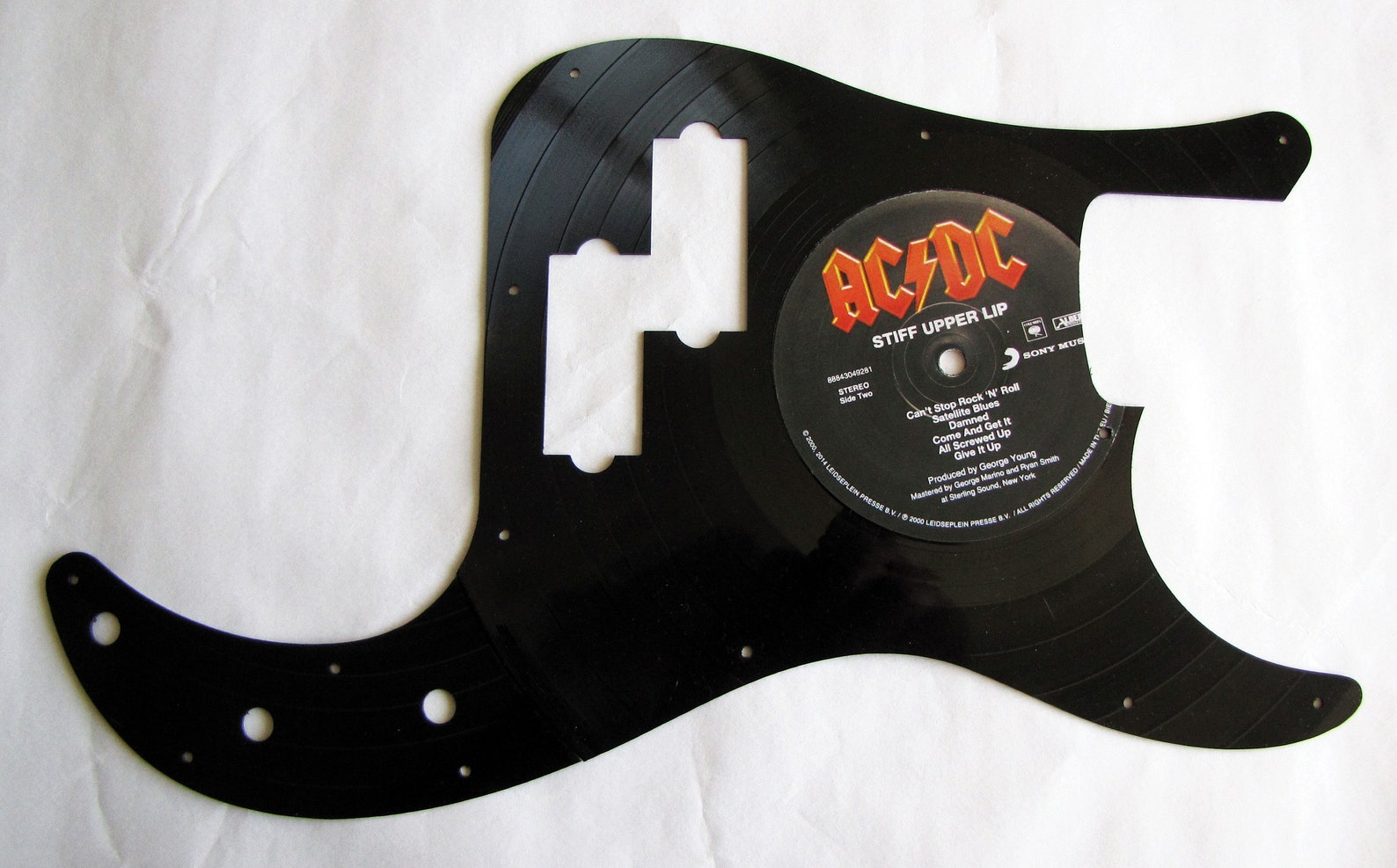 Pickguard for Fender Precision Bass from a vinyl record Etsy