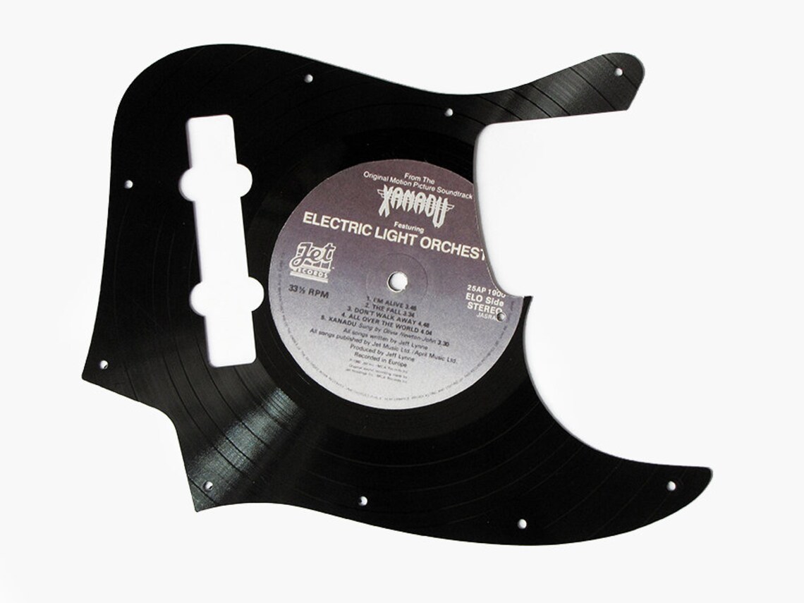 Pickguard for Fender Jazz Bass From a Vinyl Record Etsy
