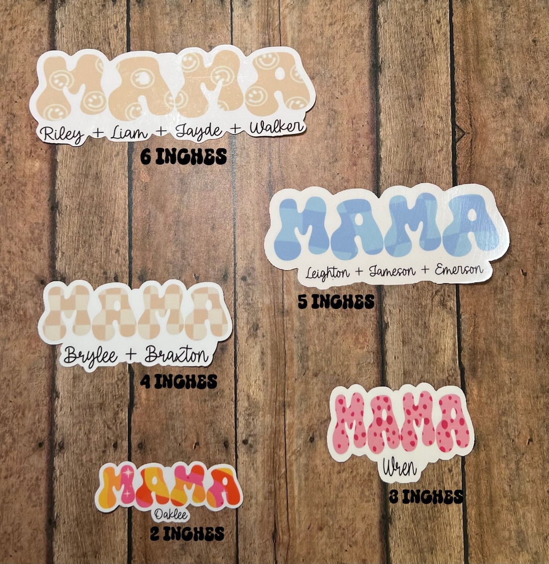 Personalized Mom Sticker | Mom Sticker With Names | Girl Mom| Boy Mom ...