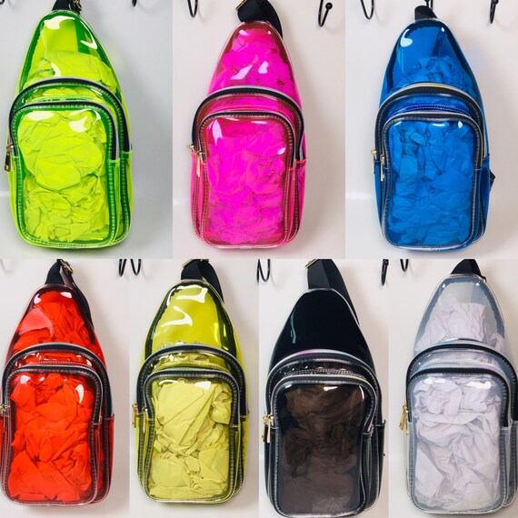 pvc sling bag