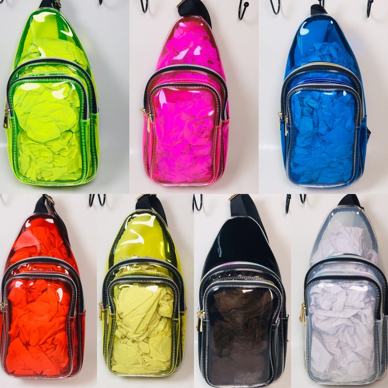 mens clear bag