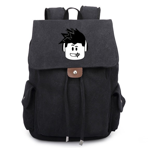 Roblox Canvas Backpack Women Men Laptop Backpack Boys ...