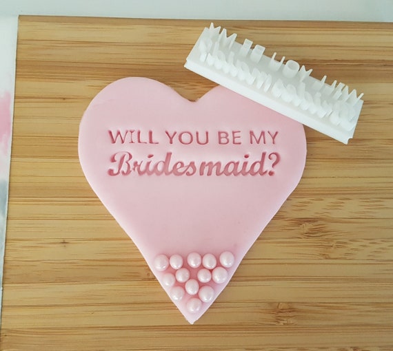 Will you be my Groomsman Stamp|Fondant|Baking|Cookie Cake Stamp|Bridal Shower|Hen Party Do|Wedding|Party gift|Proposal